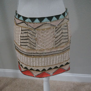 Sanctuary Sequin Beaded Mini Skirt - Size S